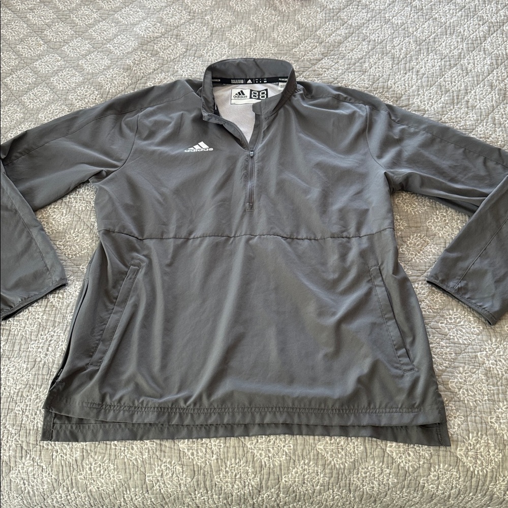 Adidas Lightweight Half Zip Pullover Jacket - image 1